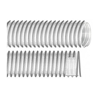 1.0mm壁厚-灰色塑筋加強(qiáng)透明PU軟管  OP